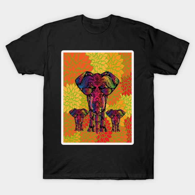 elephant art T-Shirt by Shreedigital 